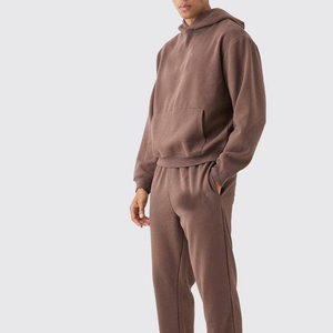 Conjunto de chándal para hombre, chándal de 2 piezas para hombre, chándal completo de 550GSM, chándal de peso pesado, conjuntos de traje atlético para correr, chándal - Product Image 6