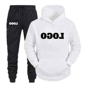 Vêtements de sport pour hommes avec logo personnalisé et conception coupe-vent ensemble de survêtements de gym à capuche imprimé survêtement de fitness pour hommes - Product Image 6