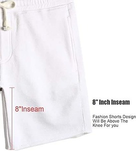 ขายส่งผ้าฝ้ายขนแกะฝรั่งเศสเทอร์รี่กางเกงขาสั้นผู้ชายโลโก้ที่กําหนดเองผู้ชายเหงื่อกางเกงขาสั้นย์กางเกงขาสั้นกีฬากลางแจ้งแบบสบายๆ - Product Image 4