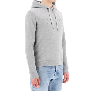500 GSM Embossed Hoodies <b>Men</b> <b>Thick</b> 100% Cotton Fleece Blank Oversized <b>Hoodie</b> Heavyweight Embossing <b>Hoodie</b> - Product Image 5