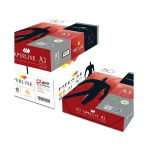 70gsm 75gsm 80gsm 100% bột giấy A4 Giấy Máy Photocopy 500 sheets/ream-5 reams/hộp Paperline vàng A4 bản sao giấy