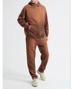 Fabricant professionnel OEM, vente en gros de survêtements décontractés pour hommes, tendance, délavés à l'acide, impression sérigraphique, effet délavé au soleil, survêtements unis - Product Image 1