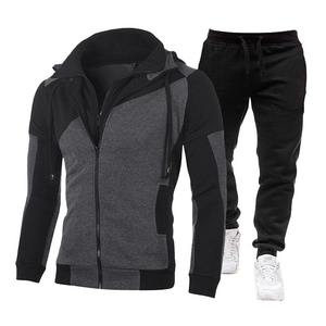 Custom Logo Autumn OEM Two-Piece Unisex Sport Streetwear Tracksuit Set with Printed Fleece Sweatshirt & <b>Jogger</b> Pants - Product Image 5