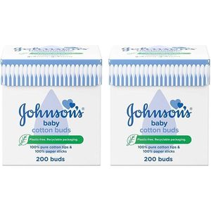 Hisopos de Algodón Johnson's, Paquete de 200 Unidades, Tejidos de Algodón Premium para el Cuidado Suave de la Piel - Product Image 3