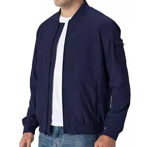 2025 personnalisé poids léger hommes Sport Bomber veste mode fermeture à glissière vêtements de sport d'hiver avec col montant - Product Image 1
