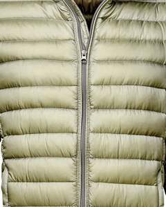 Chaqueta Acolchada Ligera para Hombre, Color Verde Oliva, con Cierre Frontal, Abrigo Acolchado Cálido, Ropa Exterior Informal para Invierno - Product Image 6