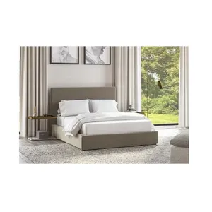 El mejor proveedor de muebles de dormitorio en Vietnam: Juego de cama doble de tela de cama king de lujo, tamaño 85x89x48 pulgadas, venta al por mayor a granel