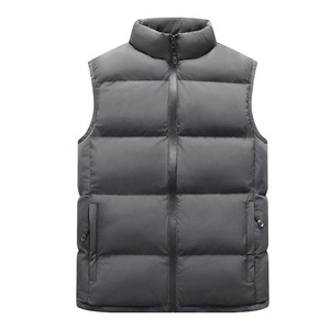 Chaleco acolchado de lana para hombre de nuevo diseño 2026, chaqueta de plumón personalizada con logotipo, chalecos acolchados de media manga, estilo informal de invierno, venta al por mayor - Product Image 5