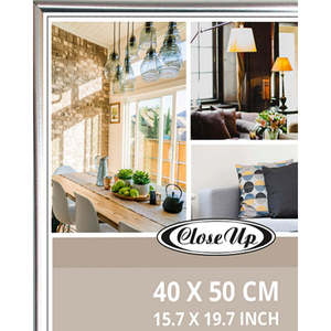 Cadre d'affiche argenté 40 x 50 cm en métal durable - Product Image 3