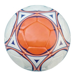 Logo de Football personnalisé en PVC taille 5, nouveaux Designs personnalisés, Texture de Football avant, bleu Royal - Product Image 1