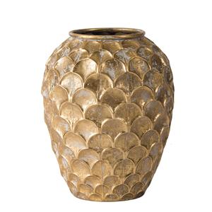 Florero de Metal dorado antiguo, Decoración de mesa para el hogar de estilo americano único, elegante Floral para macetas decorativas para interiores, jarrones - Product Image 1