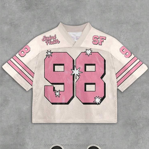 Maillot de football en maille style WC 2026, polyester épais, sublimation personnalisée, coupe ample, surdimensionné, anti-bactérien, respirant - Product Image 1