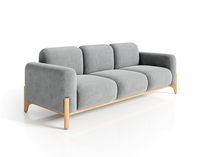 Ensemble de canapé d'angle de bureau commercial moderne avec des meubles remplis d'éponge en tissu pour le salon