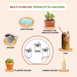 Bandeja inferior de maceta de terracota de 4 pulgadas de diámetro para suministros de jardín - Product Image 2