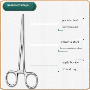 ชุดเครื่องมือกรรไกรผ่าตัดสแตนเลส MEDZORA SURGICAL แบบโค้งและตรง น้ำหนักเบา ใช้ซ้ำได้ - Product Image 4