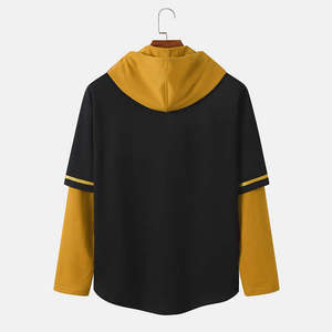 Sweat à capuche zippé pour homme, en polyester/coton, tricoté, imprimé personnalisé, épais, hiver, haute qualité, écologique - Product Image 2