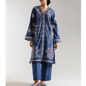 Chemise et pantalon pour femmes 2026 Ensemble pakistanais Shalwar Kameez 2 pièces en taille adulte Personnalisé à vendre - Product Image 1