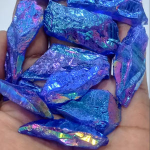 ลูกปัดปะการังคริสตัลธรรมชาติสีน้ำเงินสำหรับทำเครื่องประดับ ขายส่งจากโรงงาน - Product Image 1