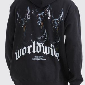 Sweat à capuche de haute qualité en molleton lourd, sweat à capuche à épaules tombantes surdimensionné pour hommes, sweat à capuche respirant et confortable - Product Image 5