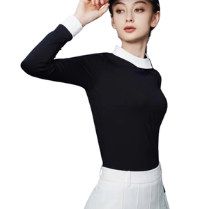 Camisas de golf para mujer, Polo de algodón, ropa deportiva transpirable Dry Fit con logotipo personalizado para ropa de golf, servicio OEM ODM - Product Image 3