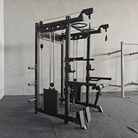 Rack de musculation multifonctionnel, cage de squat, machine Smith, entraînement de force, exercices de musculation, musculation du torse
