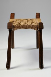 Taburete lateral de yute y madera de diseño moderno hecho a mano de la mejor calidad para decoración del hogar dormitorio al aire libre o uso escolar - Product Image 3