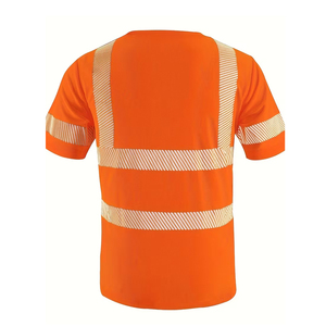 Vêtements de sécurité réfléchissants à haute visibilité en maille respirante, t-shirt à séchage rapide à haute visibilité - Product Image 2