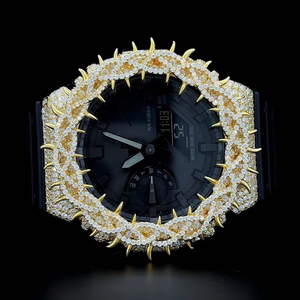 Súper Venta Caliente Nuevo Diseño de Espina de Buss Down Reloj Bisel Colección Custom 925 Silver Gold Plated Case Band Watch - Product Image 1