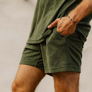 2025 Dernier short en éponge côtier de qualité supérieure avec cordon de serrage interne et séchage rapide pour hommes - Product Image 4