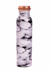 Haute demande fait à la main pur cuivre bouteille d'eau cuisine usage quotidien ayurveda santé avantage joint gratuit étanche verres - Product Image 3