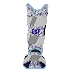 Protège-tibias en cuir pour baseball et softball, durables, légers, personnalisables, protection professionnelle, fermeture auto-agrippante pour la jambe - Product Image 1