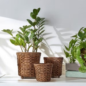 Tienphong paniers de jardinière KLIBBAL faits à la main en gros, porte-plantes en bambou, grands couvercles de pots d'arbre pour une utilisation intérieure et extérieure - Product Image 3