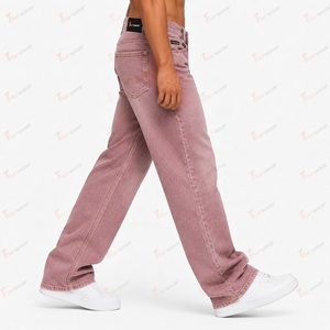 Jeans en denim pour hommes en gros, coupe slim, jambe droite, décontractés, en coton stretch de qualité supérieure, avec logo personnalisé et marque privée - Product Image 4