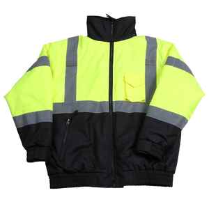 2024 Hi Vis Zipper 100% Poliéster Ropa DE TRABAJO personalizada Reflector DE SEGURIDAD Chaqueta de construcción Chaqueta DE SEGURIDAD reflectante multiusos - Product Image 1