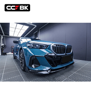 Para <span class=keywords><strong>BMW</strong></span> G60 G61 M Sport 520i 530i 540i 550e <span class=keywords><strong>2023</strong></span>-2026, alerón delantero de fibra de carbono seca estilo MP, divisor de labio inferior 51115A6FE81 - Product Image 3