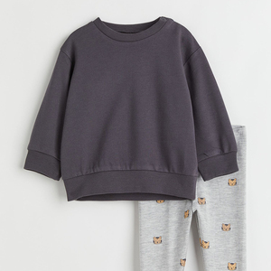 ชุดวอร์มแบบลำลอง2ชิ้นสำหรับเด็กผู้หญิง,ชุดวอร์มชุดวอร์มสำหรับวิ่งจ๊อกกิ้งให้ความอบอุ่นชุดวอร์มสำหรับเด็กผู้หญิง - Product Image 1