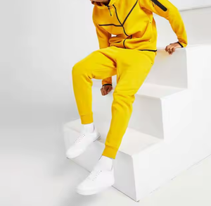 Chándal de invierno informal de algodón 100% de alta demanda Patrón sólido transpirable con ajuste cómodo para uso diario - Product Image 2