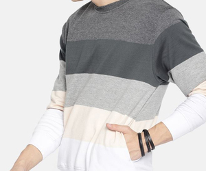 <b>Men</b> Sweatshirt Custom Logo Crew Neck <b>Pullover</b> Plus Size <b>Men's</b> Hoodies & Sweatshirts High Quality Cotton Fleece Customized Lined - Product Image 3