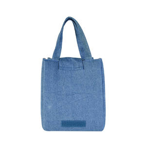 Sac fourre-tout de plage en denim de haute qualité, vintage, léger et durable, avec logo personnalisé - Product Image 3