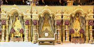 Elegant Muslim <b>Wedding</b> Nikah Stage Back <b>Frames</b> Indian Modern Luxury Indian <b>Wedding</b> Stage Australia DSt Exports Maharaja Stage UK - Product Image 4