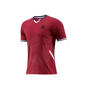 Venta Directa de Fábrica, Camisetas de Fútbol para Hombre, Logotipo Personalizado, 100% Poliéster, Secado Rápido, Servicio OEM - Product Image 1