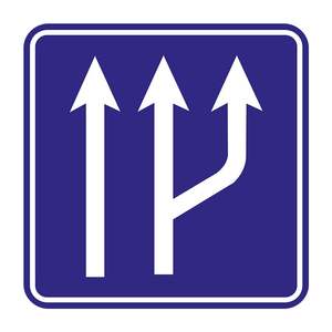 B-50a Reflective Steel Traffic Sign Lane Marking <b>Safety</b> Sign Board for <b>Roadway</b> LED Traffic Sign - Product Image 3