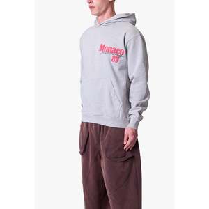 Sweat-shirt vintage Monaco - 100% coton gris chiné - Product Image 3