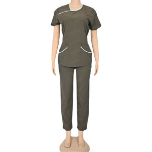Blaze Classic Scrubs Uniforms Set Stand Collar Short Sleeve with Perfect Fit for Hospital Use - Product Image 2
