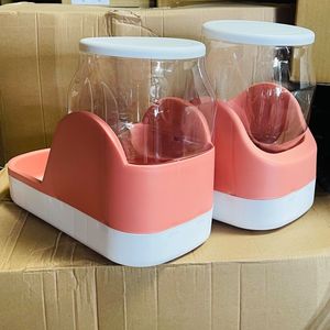 2 pacchetti automatico cane e gatto alimentatore in acciaio inox gravità acqua Dispenser & ciotola cibo per il campeggio - Product Image 5