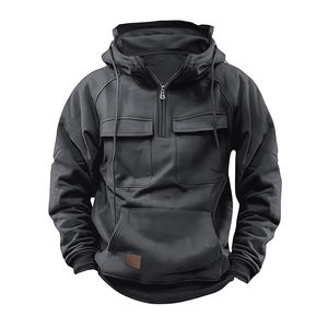 Sweats à capuche en coton 100% pour hommes Vestes mélangées en molleton avec logo personnalisé Caractéristique anti-rétrécissement Tissage tricoté Motifs colorés - Product Image 3