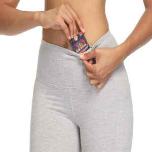 Short en éponge taille haute personnalisé pour femmes Leggings de yoga respirants pour fitness, tenue décontractée, longueur genou pour femmes - Product Image 3