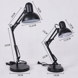 Đèn Bàn Màu Đen Gấp Gọn Có Thể Điều Chỉnh Đơn Giản Trang Trí Nội Thất Bắc Âu Đèn Bàn Bằng Kim Loại Đèn Bàn Led Phòng Ngủ Khách Sạn Đọc Sách Làm Việc Học Tập - Product Image 4