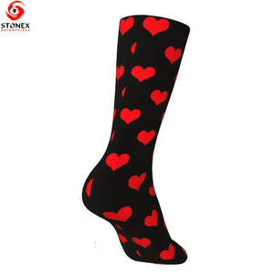 Chaussettes d'automne chaudes pour femmes de bonne qualité, couleur unie, style simple, basiques, séchage rapide, en élasthanne/coton, vente en gros personnalisée - Product Image 6
