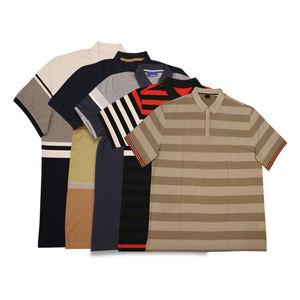 Polos de hombre personalizados de alta calidad talla Europea manga corta bordado Logo Casual algodón talla grande verano venta al por mayor - Product Image 1